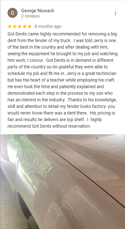 Got Dents 5-Star Review